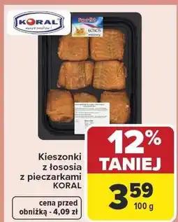 Carrefour Kieszonki z łososia z pieczarkami Koral oferta