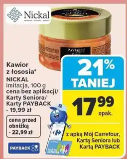 Carrefour Kawior z łososia imitacja Nickal oferta