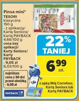 Carrefour Pinsa mini klasyczna Tesori oferta
