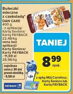 Carrefour Bułeczki mleczne z czekoladą Dan Cake oferta