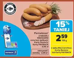 Carrefour Parówkowa z Naszej Wędzarni oferta