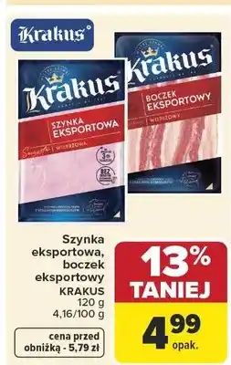 Carrefour Boczek eksportowy Krakus oferta