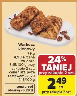 Carrefour Warkocz klonowy oferta