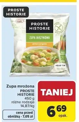 Carrefour Zupa mrożona Proste Historie oferta