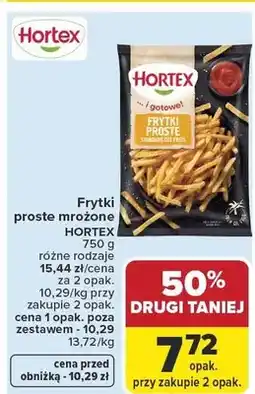 Carrefour Frytki proste mrożone Hortex oferta