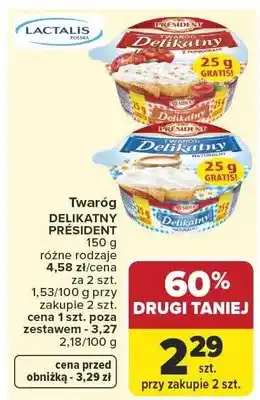 Carrefour Twaróg Delikatny President oferta