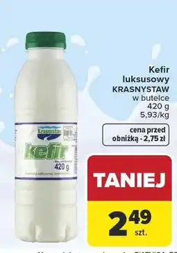 Carrefour Kefir luksusowy Krasnystaw w butelce oferta