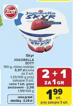 Carrefour Skyr Jogobella Zott oferta
