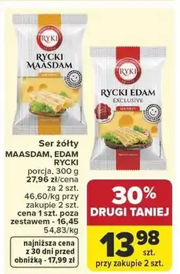 Carrefour Ser żółty Edam Rycki oferta