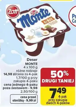 Carrefour Deser Monte Zott oferta