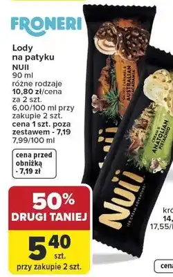 Carrefour Lody na patyku Nuii oferta