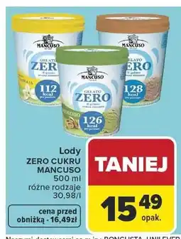 Carrefour Lody Zero Cukru Mancuso oferta