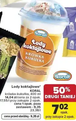 Carrefour Lody koktajlowe Koral krówka-kukułka oferta