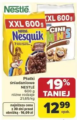 Carrefour Płatki śniadaniowe Cini Minis Nestlé XXL oferta