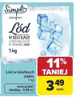 Carrefour Lód w kostkach Simpl oferta