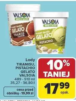 Carrefour Lody Pistachio Gelato Valsoia oferta
