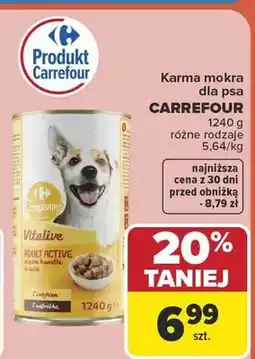 Carrefour Karma mokra dla psa Carrefour Vitalive oferta