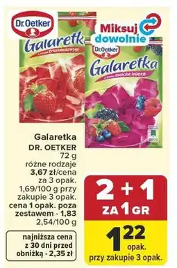 Carrefour Galaretka Dr.Oetker oferta