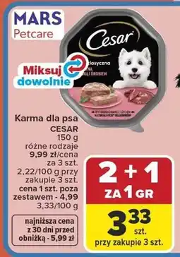 Carrefour Karma dla psa Cesar oferta