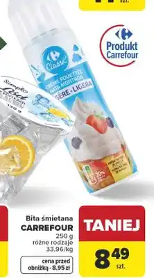 Carrefour Bita śmietana Carrefour oferta