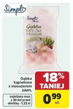 Carrefour Gąbka kąpielowa z masażem Simpl oferta