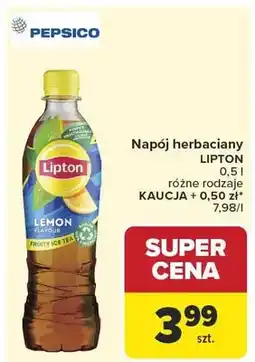 Carrefour Napój herbaciany Lipton oferta