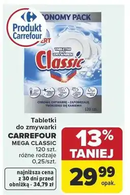 Carrefour Tabletki do zmywarki Carrefour Mega Classic oferta