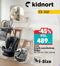 Biedronka Fotelik samochodowy Kidnort Rådjur i-Size ciemny 40-150cm oferta