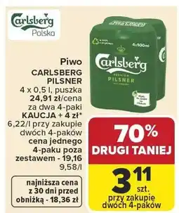 Carrefour Piwo Carlsberg Pilsner oferta