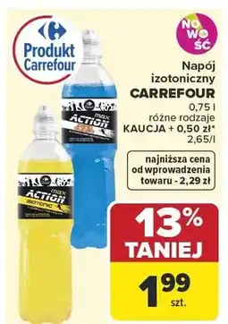 Carrefour Napój izotoniczny Carrefour oferta