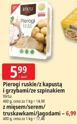 E.Leclerc Pierogi ruskie/z kapustą i grzybami/ze szpinakiem oferta
