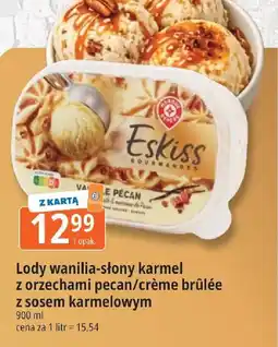 E.Leclerc Lody wanilia-słony karmel z orzechami pecan/crème brûlée z sosem karmelowym oferta