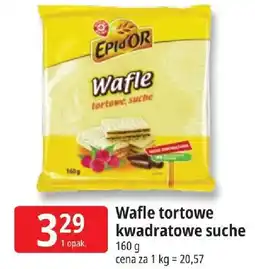 E.Leclerc Wafle tortowe kwadratowe suche oferta