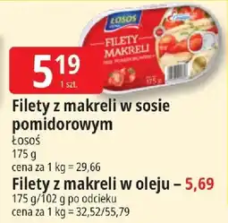 E.Leclerc Filety z makreli w sosie pomidorowym Łosoś oferta