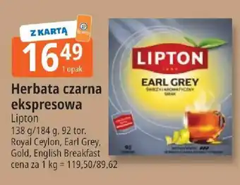 E.Leclerc Herbata czarna ekspresowa Lipton oferta