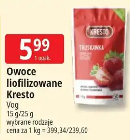 E.Leclerc Owoce liofilizowane Kresto Vog oferta