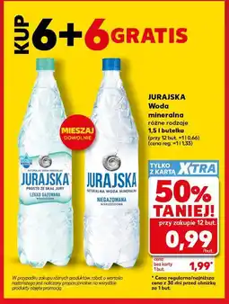 Kaufland JURAJSKA Woda mineralna różne rodzaje 1,5 l butelka oferta