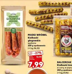 Kaufland MADEJ WRÓBEL Kiełbaski głogowskie wędzone 220 g opakowanie oferta