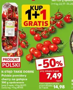 Kaufland Polskie pomidory cherry na gałązce 300 g opakowanie oferta
