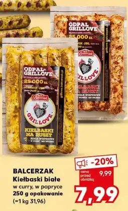 Kaufland BALCERZAK Kiełbaski białe w curry, w papryce 250 g opakowanie oferta