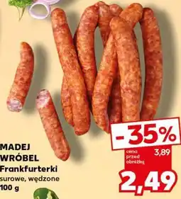 Kaufland MADEJ WRÓBEL Frankfurterki surowe, wędzone oferta