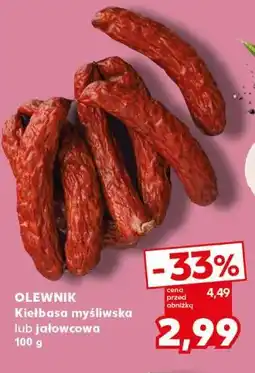 Kaufland Kiełbasa myśliwska lub jałowcowa OLEWNIK oferta