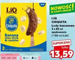Kaufland LIQ CHIQUITA Lody bananowe 3 x 80 ml opakowanie oferta