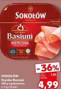 Kaufland SOKOŁÓW Szynka Basiuni 140 g opakowanie oferta