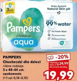 Kaufland Chusteczki dla dzieci różne rodzaje 3 x 48-44 szt. opakowanie oferta