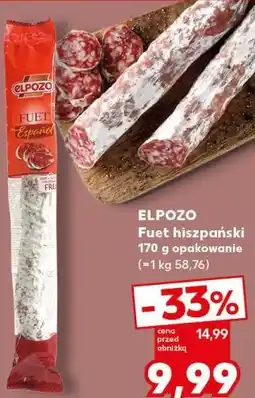 Kaufland ELPOZO Fuet hiszpański 170 g opakowanie oferta
