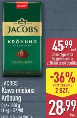 ALDI Kawa mielona Krönung JACOBS oferta