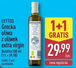 ALDI LYTTOS Grecka oliwa z oliwek extra virgin oferta