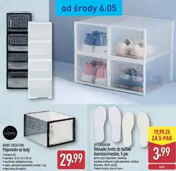 ALDI Pojemniki na buty Zestaw 4 szt. HOME CREATION oferta