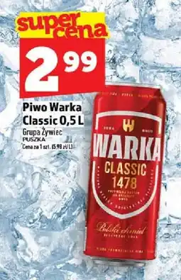 Topaz Piwo Warka Classic Grupa Żywiec oferta